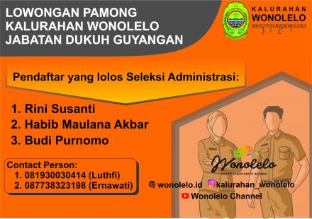 Pendaftar Calon  Dukuh Guyangan Lolos Seleksi Adminstrasi